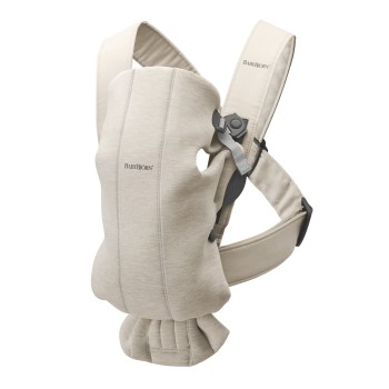 BabyBjorn Ķengursoma Baby Carrier Mini Light Beige, 3D Jersey 021087