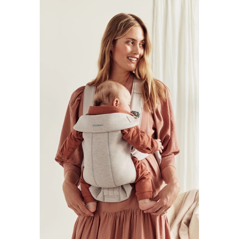 BabyBjorn Рюкзак-кенгуру Baby Carrier Mini Light Beige, 3D Jersey 021087
