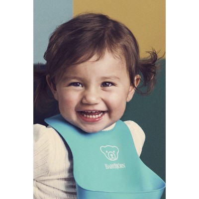 BabyBjorn Мягкий нагрудник Soft Bib Turquoise 046313