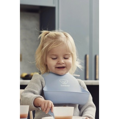 BabyBjorn Мягкий нагрудник Soft Bib Powder Yellow/Powder Blue 2 шт. 046341