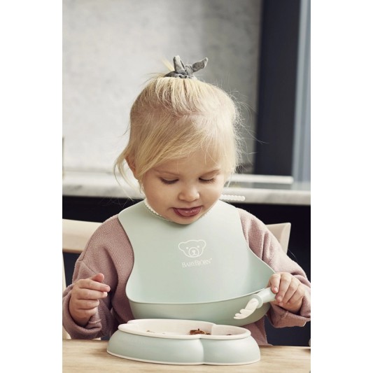 BabyBjorn Мягкий нагрудник Soft Bib Powder Green/Powder Pink 2 шт. 046343