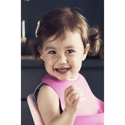 BabyBjorn Мягкий нагрудник Soft Bib Powder Pink 046364