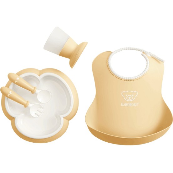 BabyBjorn Baby feeding set Powder Yellow Komplekts barošanai 070066