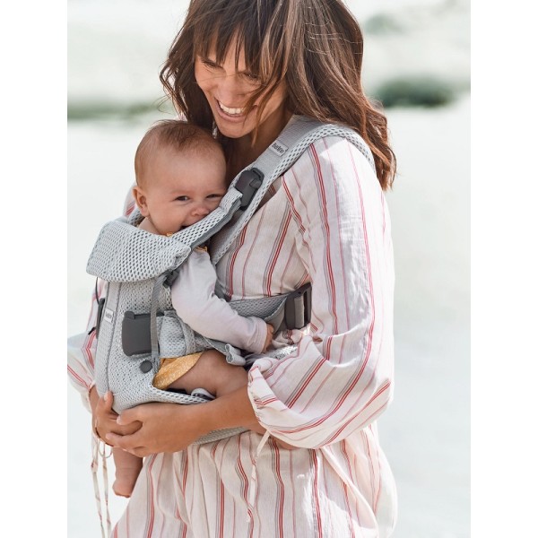 BabyBjorn Рюкзак-кенгуру Baby Carrier One Air Silver Mesh 098004
