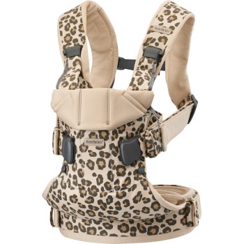 BabyBjorn Рюкзак-кенгуру Baby Carrier One, Cotton Beige Leopard, 098075