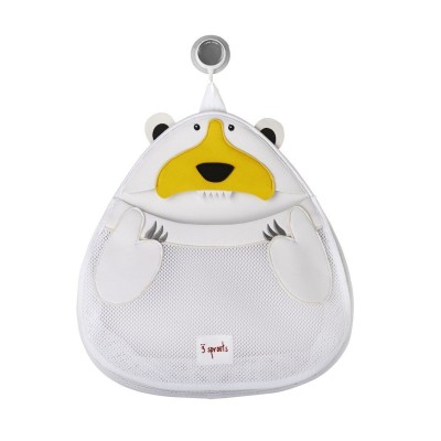 3 Sprouts Bath Storage Polar Bear vannas organizators