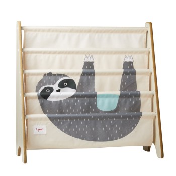 3 Sprouts grāmatu plaukts Sloth grāmatu stends
