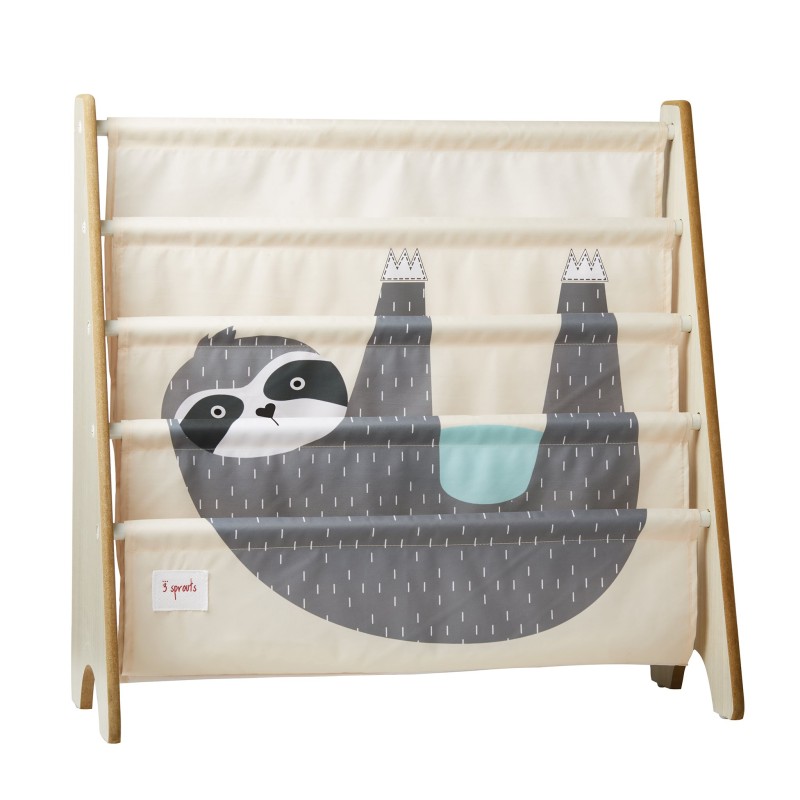 3 Sprouts grāmatu plaukts Sloth grāmatu stends