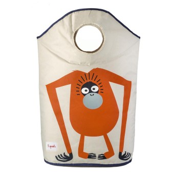 3 Sprouts Laundry Hamper Veļas grozs Orangutan