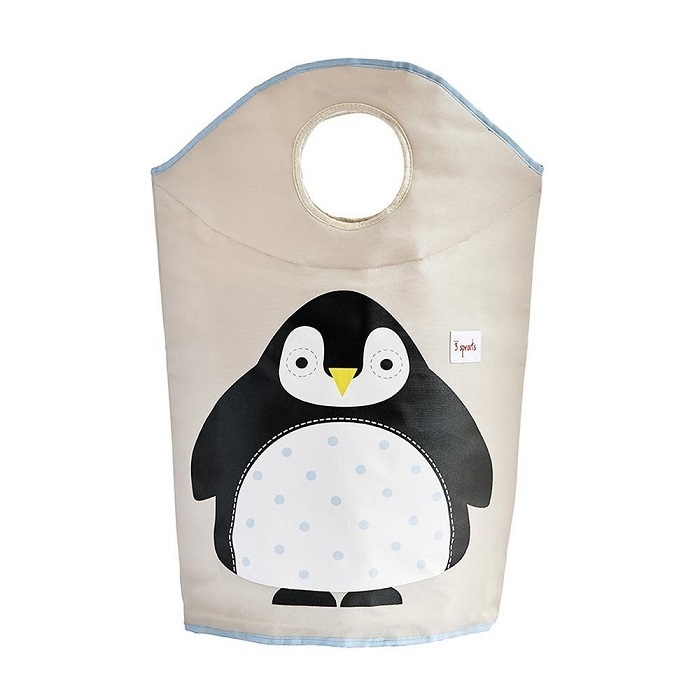 3 Sprouts Laundry Hamper Penguin veļas grozs