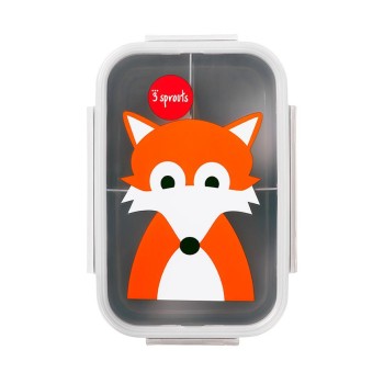 3 Sprouts Lunch Box Pusdienu kastīte Fox