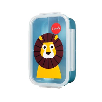 3 Sprouts Lunch Box Pusdienu kastīte Lion
