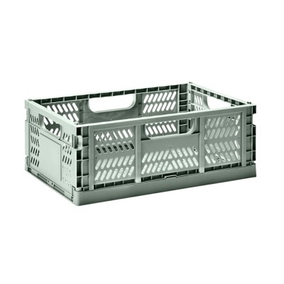 3 Sprouts Modern Folding Crate Mantu kaste Large Green