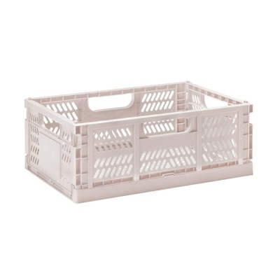 3 Sprouts Modern Folding Crate Mantu kaste Large Pink