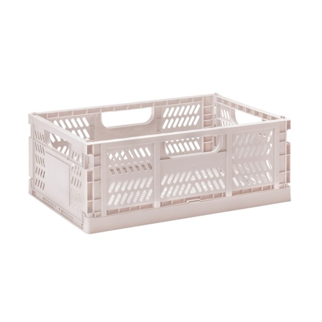 3 Sprouts Modern Folding Crate Mantu kaste Large Pink