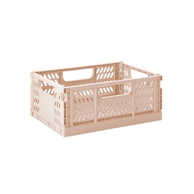 3 Sprouts Modern Folding Crate Mantu kaste Medium Clay