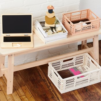 3 Sprouts Modern Folding Crate Ящик для вещей Medium Cream