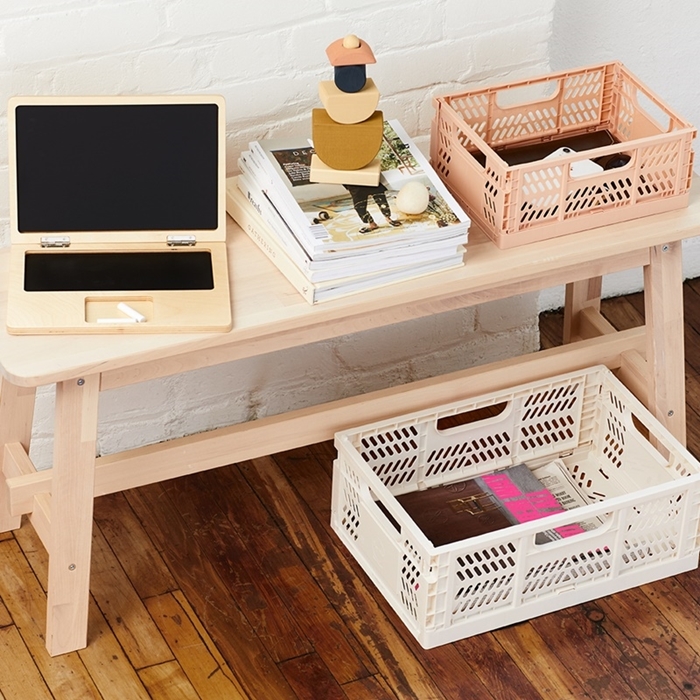 3 Sprouts Modern Folding Crate Ящик для вещей Medium Cream