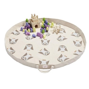 3 Sprouts Play Mat Bag Bērnu spēļu paklājs - soma Owl