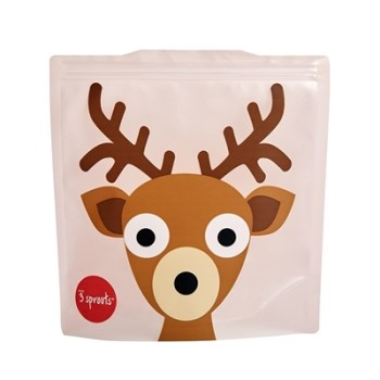 3 Sprouts Sandwich Bag korduvkasutatavad võileivakotid 2 tk Deer