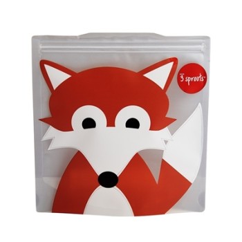 3 Sprouts Sandwich Bag Atkārtoti lietojami pārtikas maisiņi 2 gab. Fox
