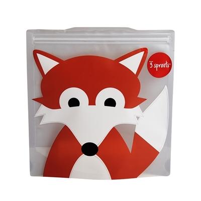 3 Sprouts Sandwich Bag Atkārtoti lietojami pārtikas maisiņi 2 gab. Fox