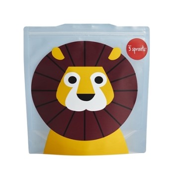 3 Sprouts Sandwich Bag Atkārtoti lietojami pārtikas maisiņi 2 gab. Lion