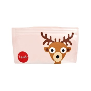 3 Sprouts Snack Bag Atkārtoti lietojami uzkodu maisiņi 2 gab. Deer