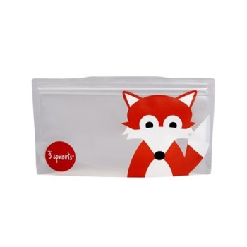 3 Sprouts Snack Bag Atkārtoti lietojami uzkodu maisiņi 2 gab. Fox