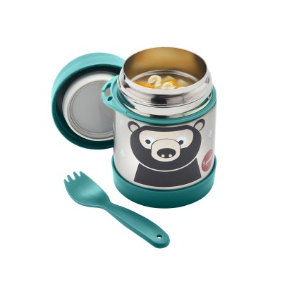 3 Sprouts Stainless Steel Food Jar Термо контейнер Bear