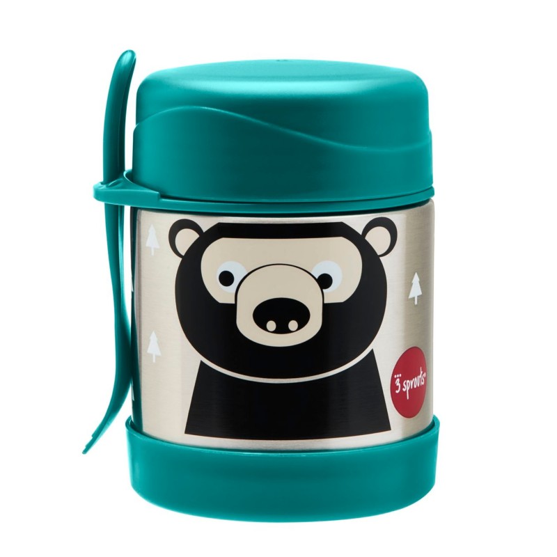 3 Sprouts Stainless Steel Food Jar Термо контейнер Bear