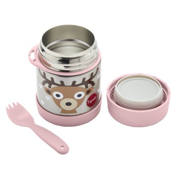 3 Sprouts Stainless Steel Food Jar Termo konteineris Deer