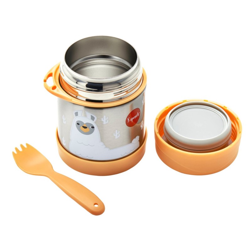 3 Sprouts Stainless Steel Food Jar Термо контейнер Llama