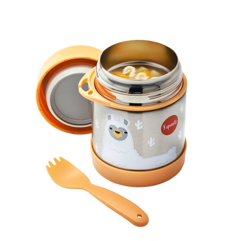 3 Sprouts Stainless Steel Food Jar Термо контейнер Llama