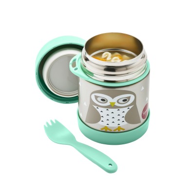 3 Sprouts Stainless Steel Food Jar Термо контейнер Owl
