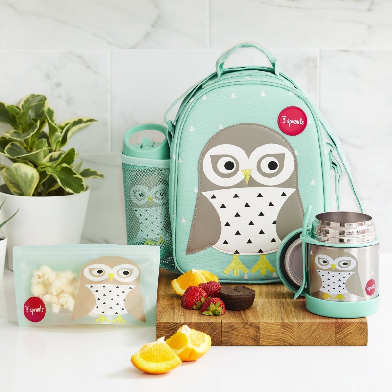 3 Sprouts Stainless Steel Food Jar Термо контейнер Owl