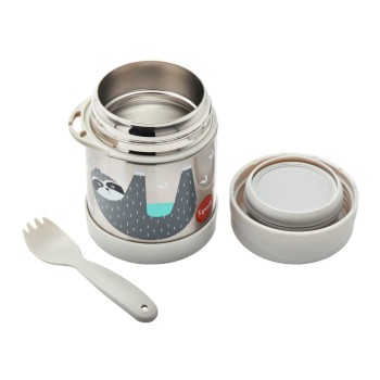 3 Sprouts Stainless Steel Food Jar Termo konteineris Sloth