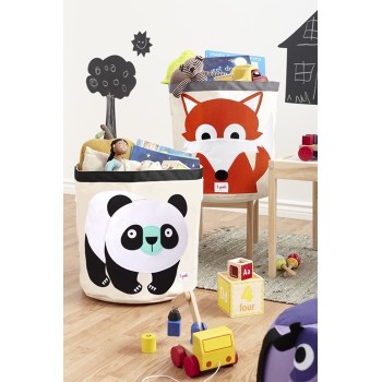 3 Sprouts Storage Bin Grozs rotaļlietām Panda