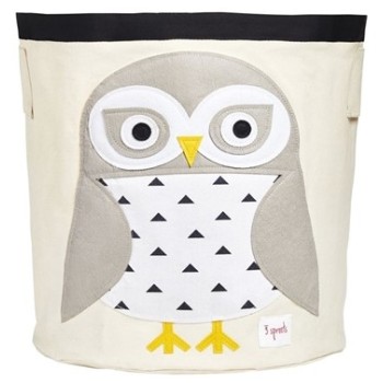 3 Sprouts Storage Bin Grozs rotaļlietām Snowy Owl