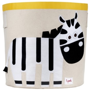 3 Sprouts Storage Bin Корзина для игрушек Zebra