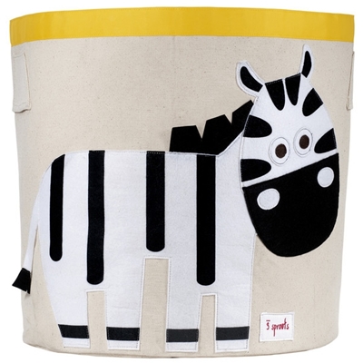3 Sprouts Storage Bin Корзина для игрушек Zebra