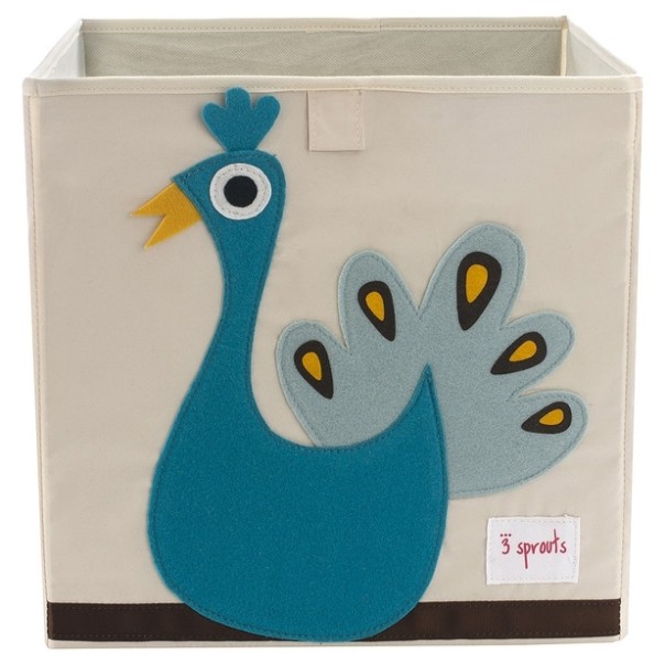 3 Sprouts Storage Box Ящик для игрушек Peacock