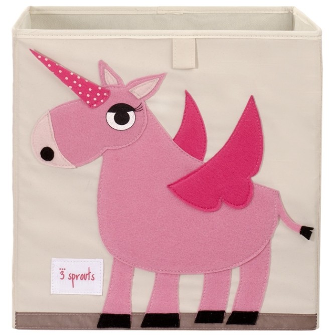 3 Sprouts Storage Box Ящик для игрушек Unicorn