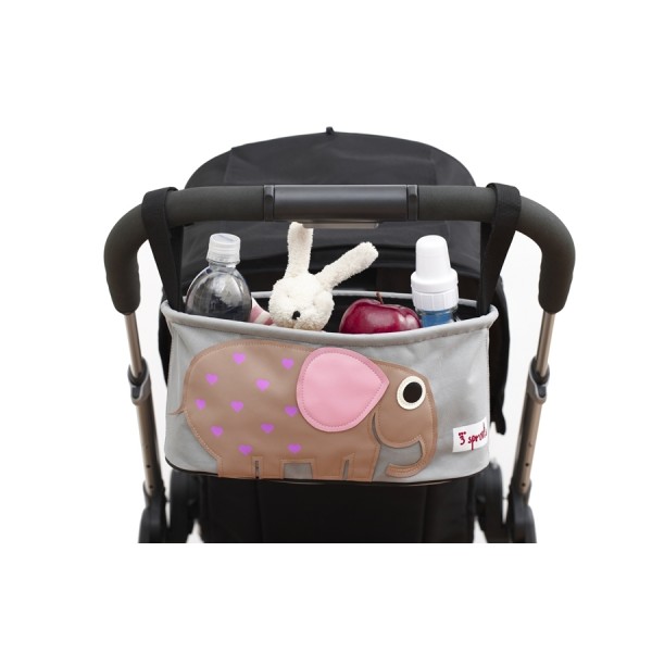 3 Sprouts Stroller Organizer Organizators ratiņiem Elephant