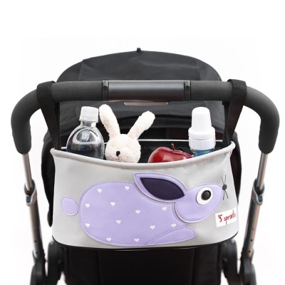 3 Sprouts Stroller Organizer Organizators ratiņiem Rabbit
