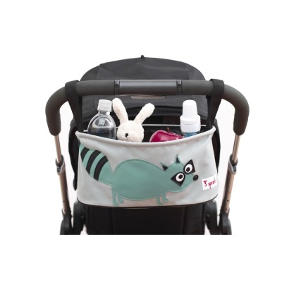 3 Sprouts Stroller Organizer Органайзер для коляски Raccoon