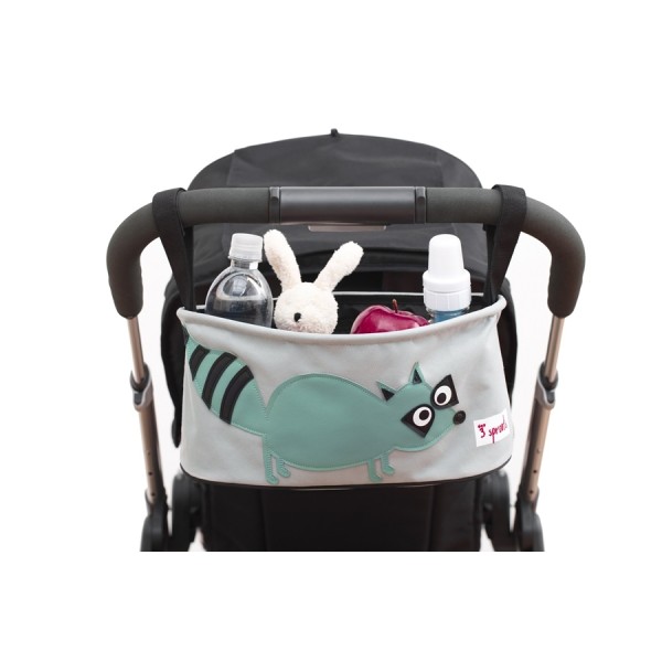 3 Sprouts Stroller Organizer Органайзер для коляски Raccoon