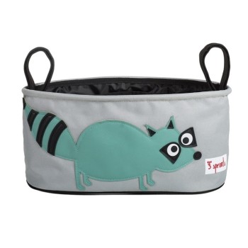 3 Sprouts Stroller Organizer Organizators ratiņiem Raccoon