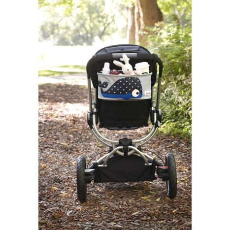3 Sprouts Stroller Organizer Organizators ratiņiem Whale
