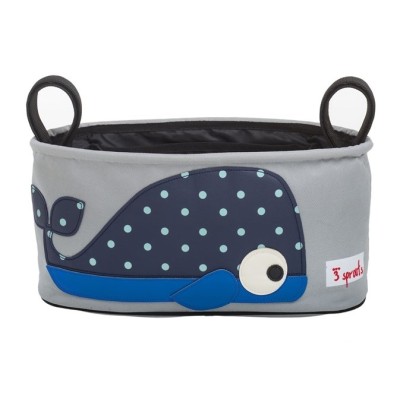 3 Sprouts Stroller Organizer Organizators ratiņiem Whale